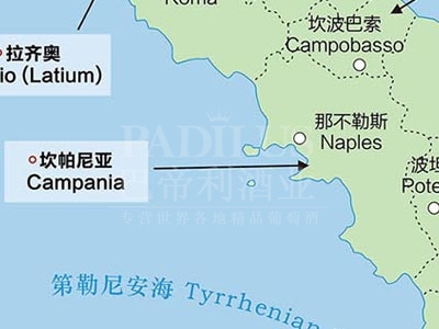 意大利卡帕尼亚葡萄酒产区（Campania）